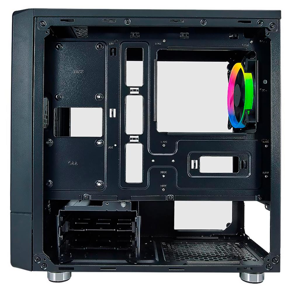 Gabinete Gamer AZZA Noir 130 CSAZ-130 Mid Tower 2 Cooler RGB Negro
