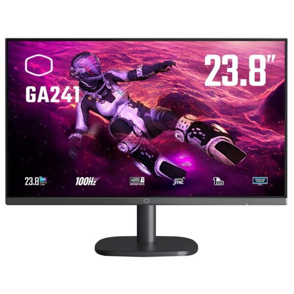 Monitor Gamer Cooler Master GA241 23.8" Full HD LED 100Hz 1 Ms Negro