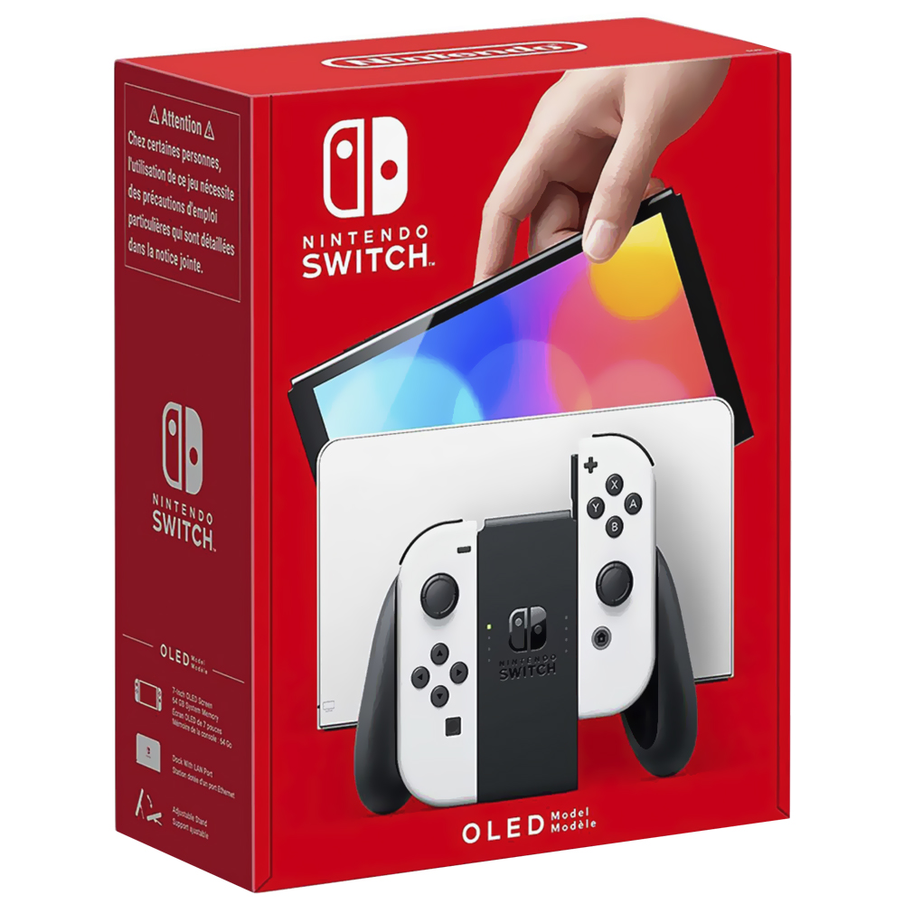 Consola Nintendo Switch OLED 64GB Negro Blanco (HKG) (HEG-S-KAAAA)