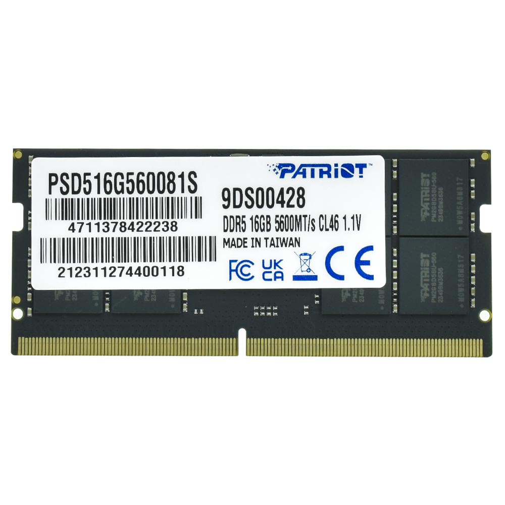Memoria RAM Notebook Patriot Signature Line DDR5 16GB 5600MHz PSD516G560081S