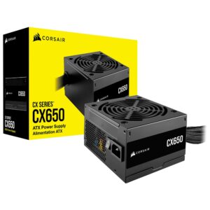 Fuente de Alimentación Corsair CX650 650W ATX No Modular 80 Plus Bronze - CP-9020278-BR