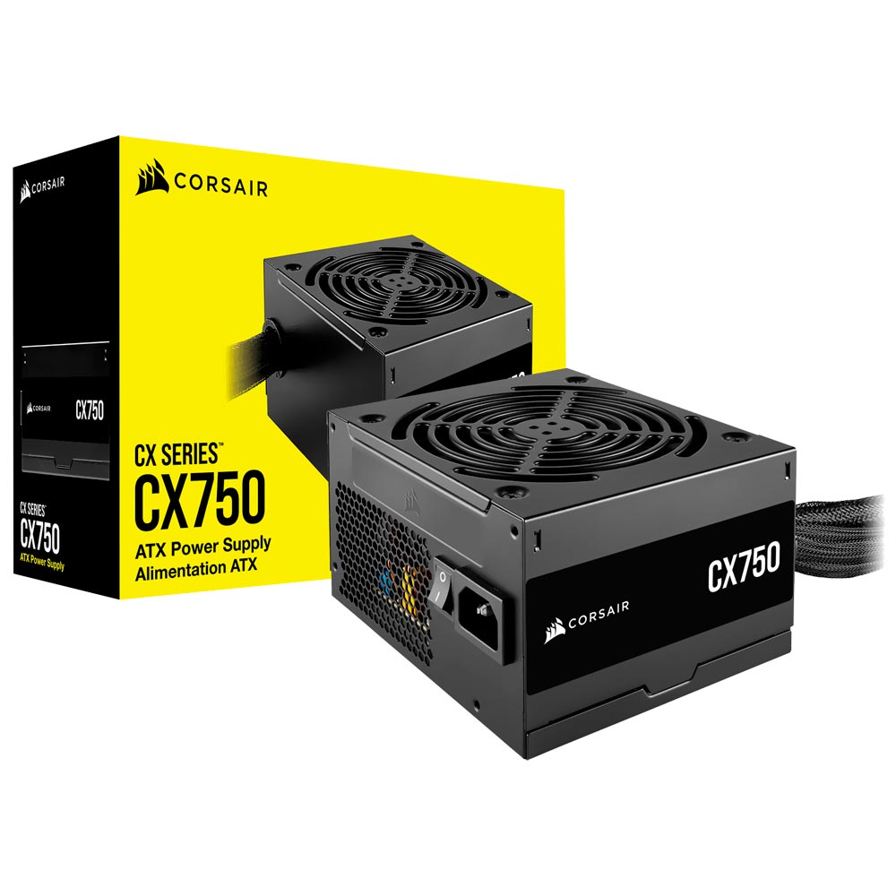 Fuente de Alimentación Corsair CX750 750W ATX No Modular 80 Plus Bronze - CP-9020279-BR