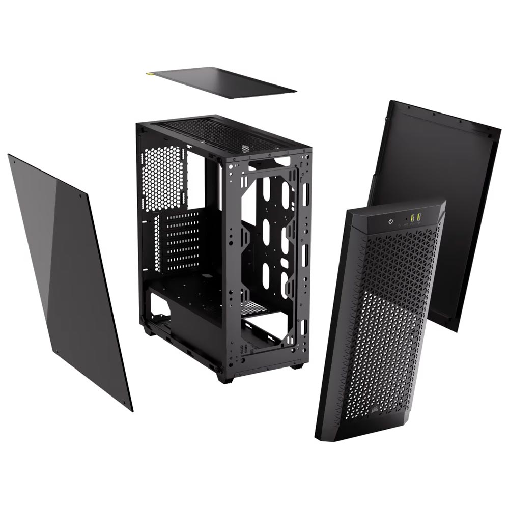 Gabinete Gamer Corsair 480T Airflow CC-9011271-WW Mid Tower Negro