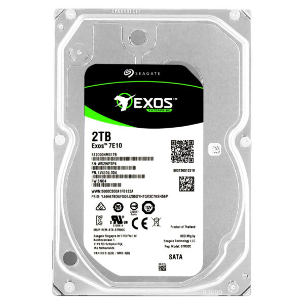 HDD Seagate 2TB Exos 7E10 Enterprise 3.5" SATA 3 7200RPM ST2000NM017B