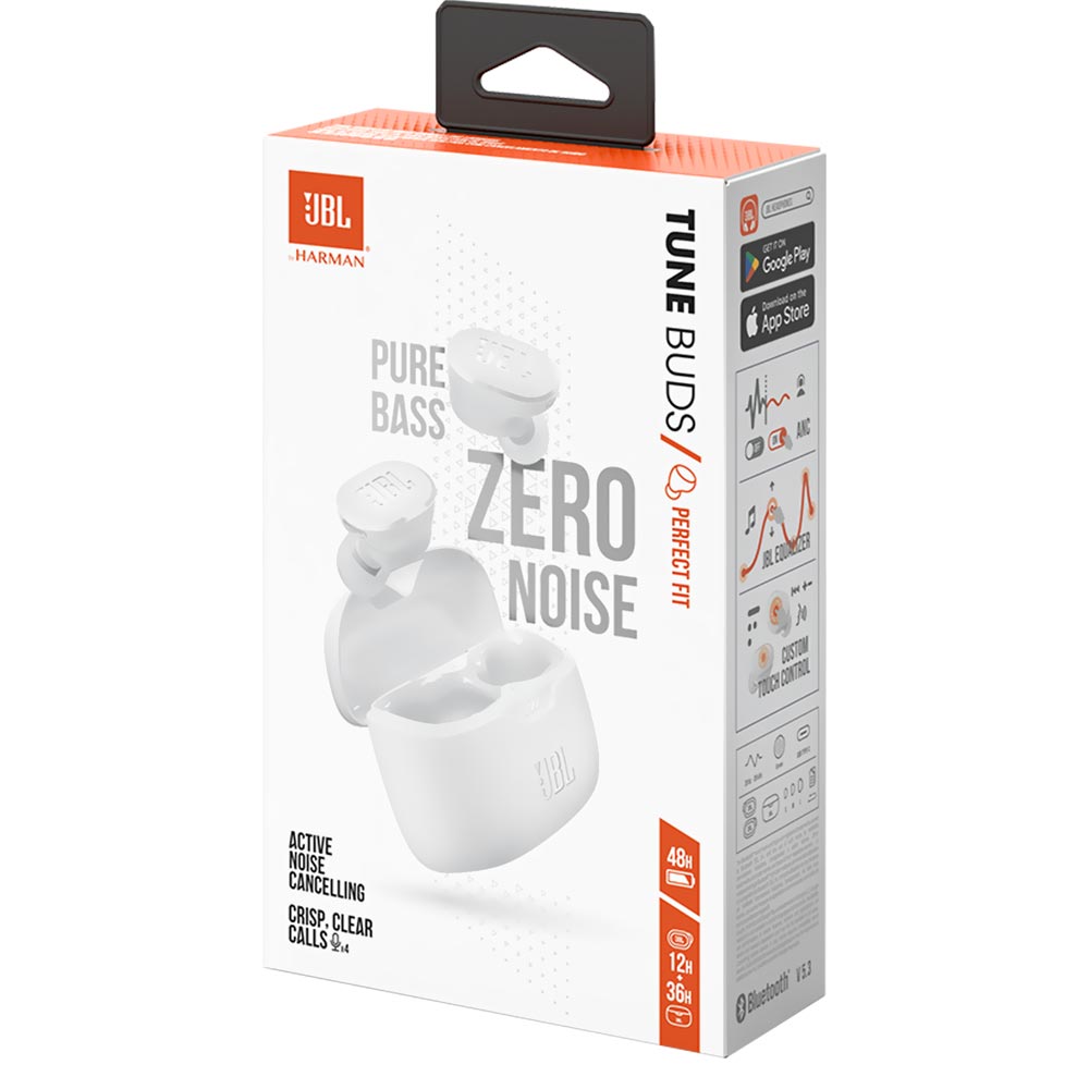 Auricular JBL Tune Buds Perfect Fit TWS Bluetooth - Blanco