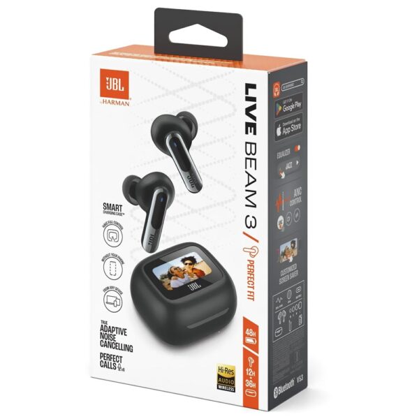 Auricular JBL Live Beam 3 Perfect Fit TWS Bluetooth - Negro