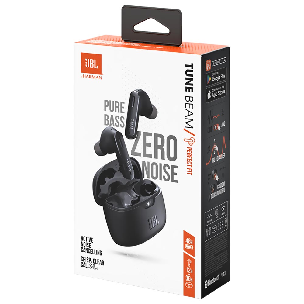 Auricular JBL Tune Beam Perfect Fit TWS Bluetooth - Negro