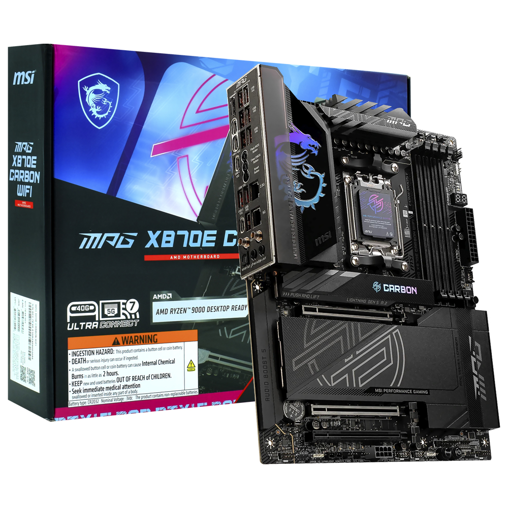 Placa Madre MSI MPG X870E Carbon Wi-Fi Socket AM5 DDR5