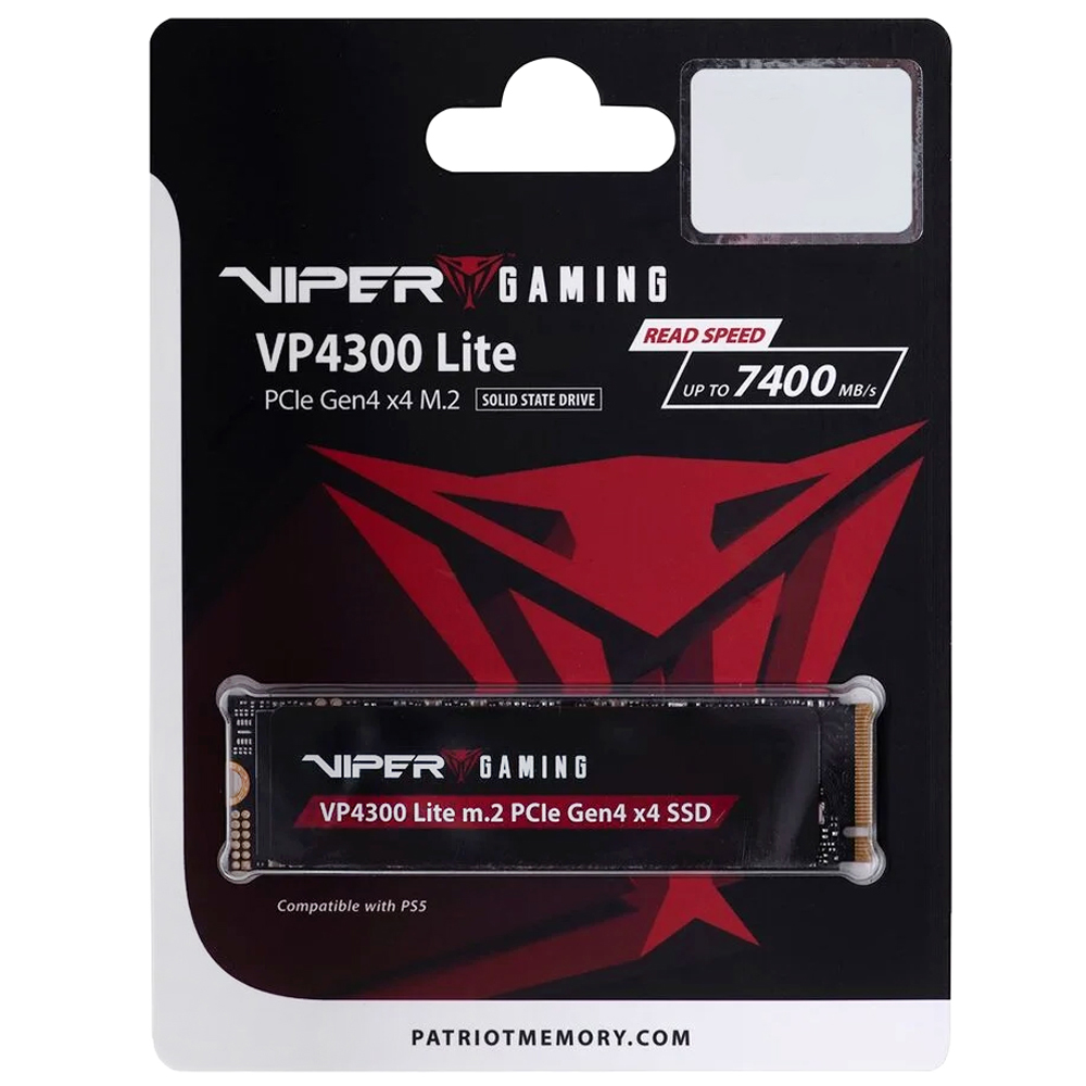 SSD Patriot M.2 2TB Viper Gaming VP4300 Lite NVMe - VP4300L2TBM28H