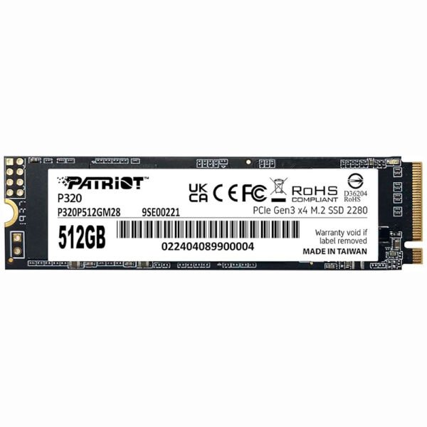 SSD PATRIOT M.2 512GB P320 NVME-P320P512GM28