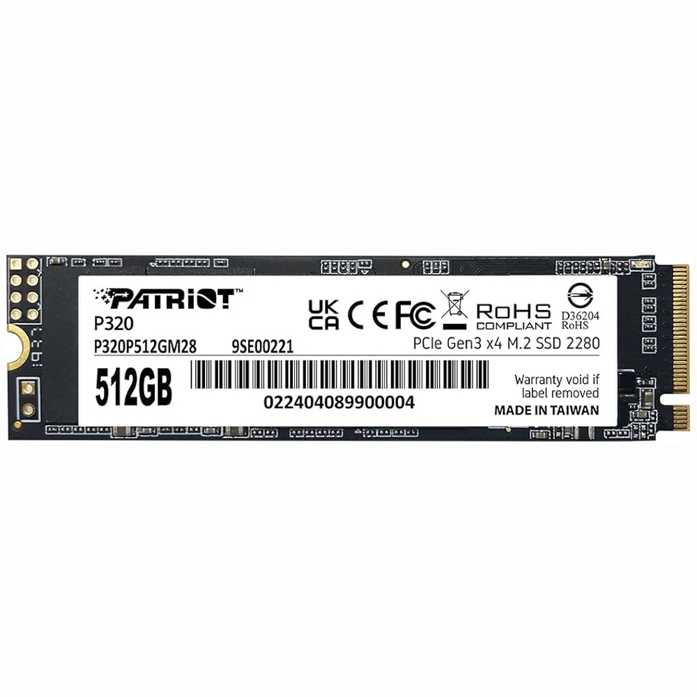 SSD Patriot M.2 512GB P320 NVMe - P320P512GM28