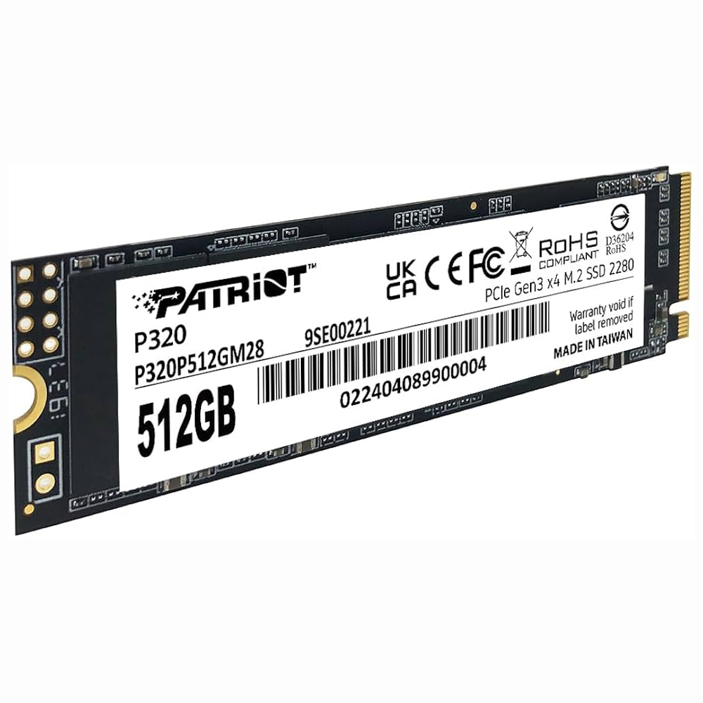 SSD Patriot M.2 512GB P320 NVMe - P320P512GM28