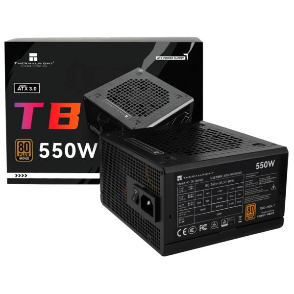 Fuente de Alimentación Thermalright TR-TB550S 550W ATX No Modular 80 Plus Bronze