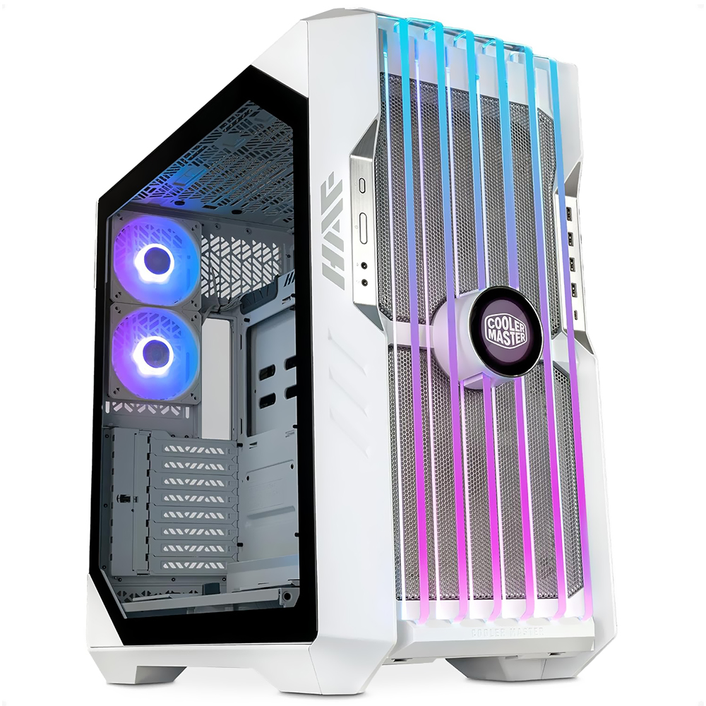Gabinete Gamer Cooler Master Haf 700 Evo Full Tower 3 Cooler ARGB Blanco(H700E-WGNN-S00)