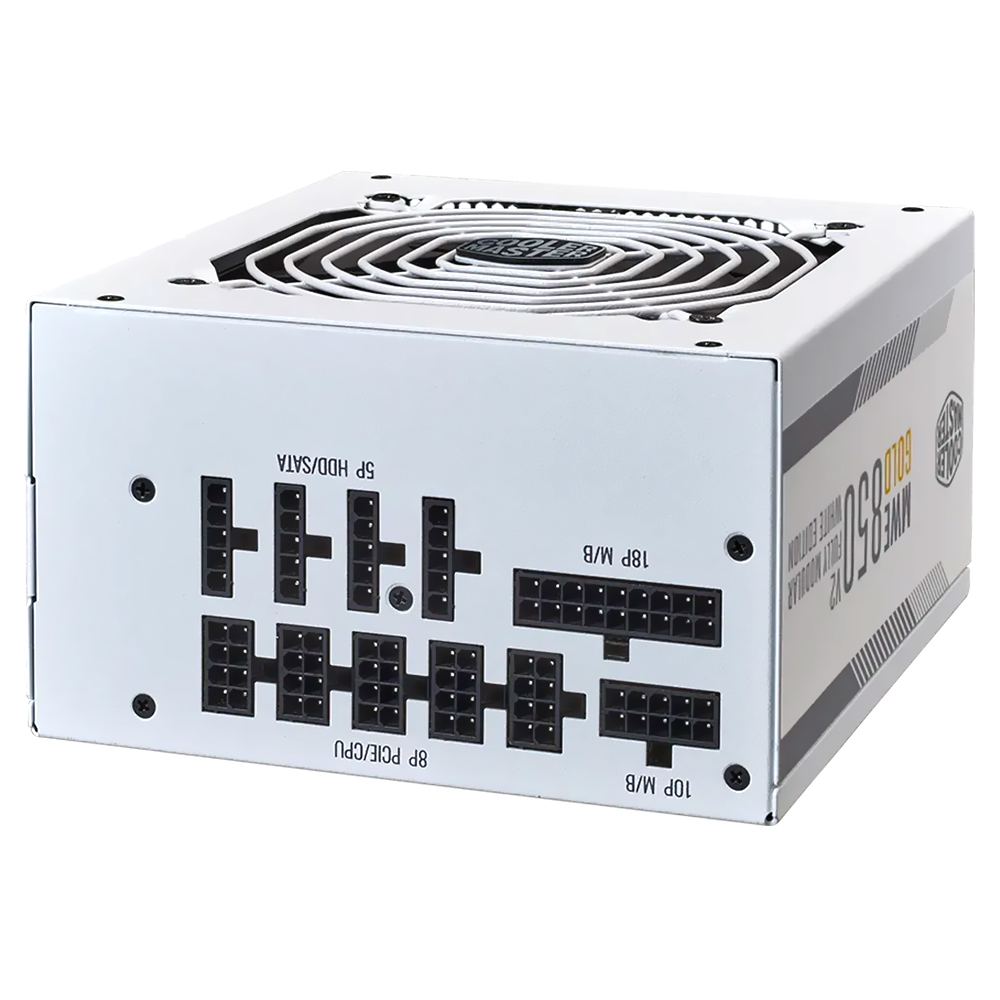 Fuente de Alimentación Cooler Master MWE V2 White Edition 850W Modular 80 Plus Gold - MPE-8501-AFAAG-GU2