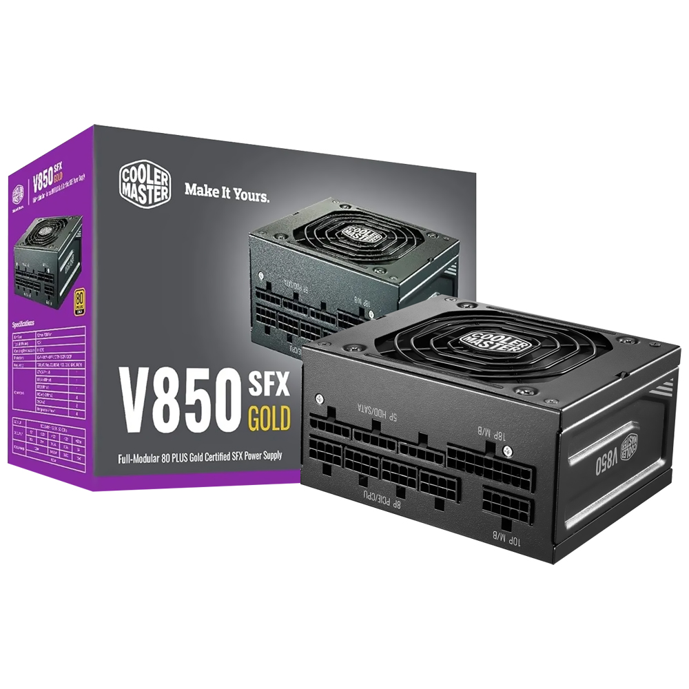 Fuente de Alimentación Cooler Master V850 SFX Gold 850W Modular 80 Plus Gold - MPY-8501-SFHAGV-WO