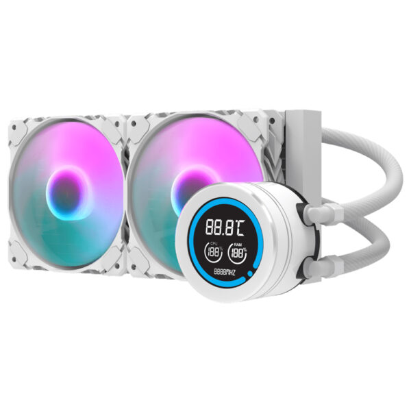 Water Cooler Para Procesador darkFlash Nebula DN240D 240MM ARGB - Blanco