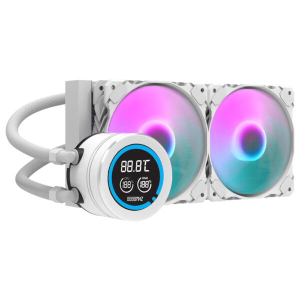 Water Cooler Para Procesador darkFlash Nebula DN240D 240MM ARGB - Blanco