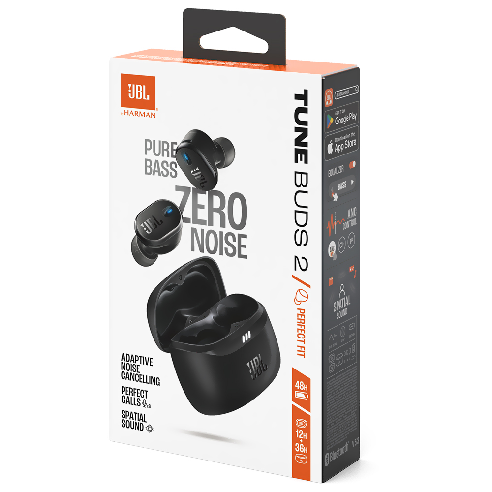 Auricular JBL Tune Buds 2 Perfect Fit TWS Bluetooth - Negro