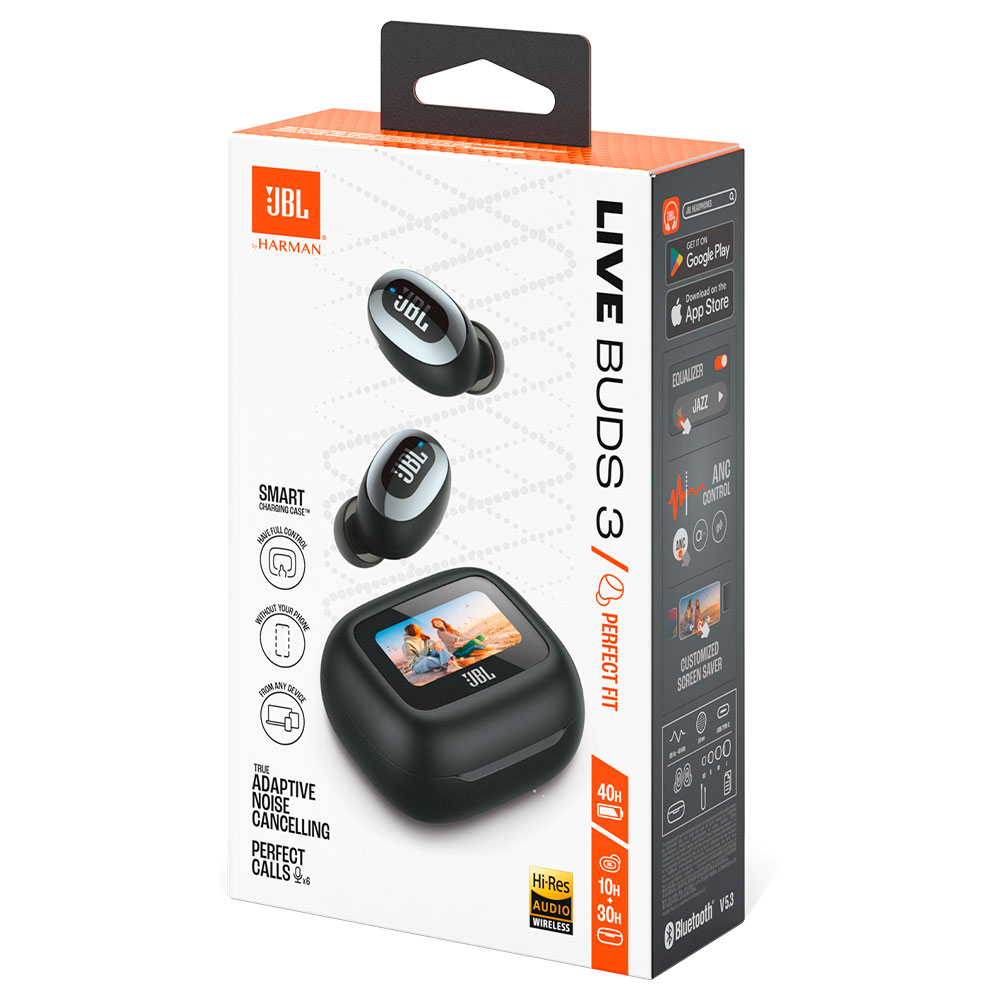 Auricular JBL Live Buds 3 Perfect Fit TWS Bluetooth - Negro