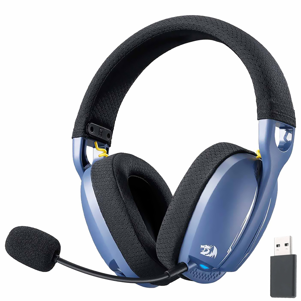 Auricular Gamer Redragon H878BB Skuld Pro Wireless - Negro Azul