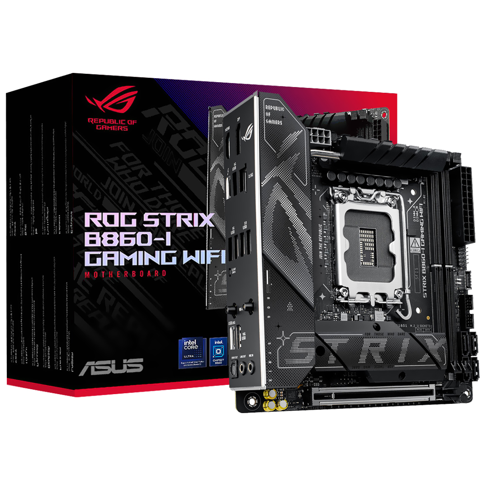 Placa Madre ASUS ROG Strix B860-I Gaming Wi-Fi Socket LGA 1851 DDR5
