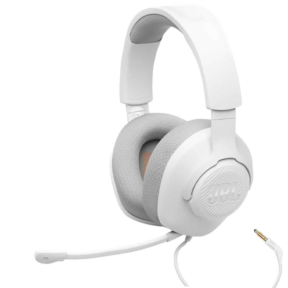 Auricular Gamer JBL Quantum 100 M2 Con Cable - Blanco