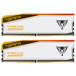 Memoria RAM Patriot Viper Elite 5 TUF Gaming Alliance DDR5 32GB (2x16GB) 6000MHz RGB - Blanco (PVER532G60C36KT)