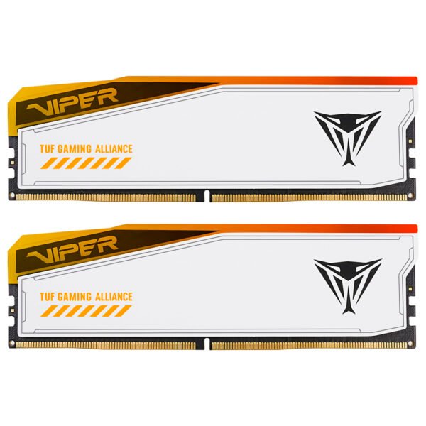 Memoria RAM Patriot Viper Elite 5 TUF Gaming Alliance DDR5 32GB (2x16GB) 6000MHz RGB - Blanco (PVER532G60C36KT)