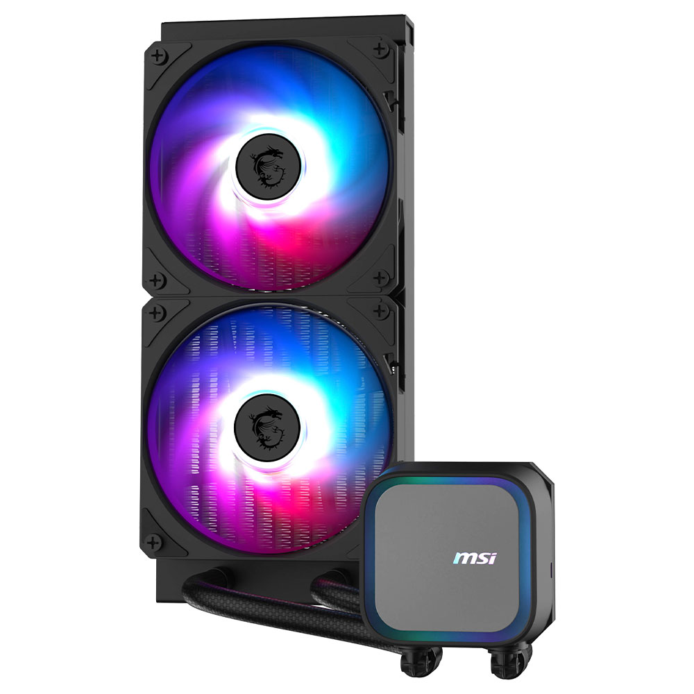 Water Cooler para Procesador MSI Mag Coreliquid A13 240 Intel 1150-1851 AMD AM5-AM4 240MM - Negro