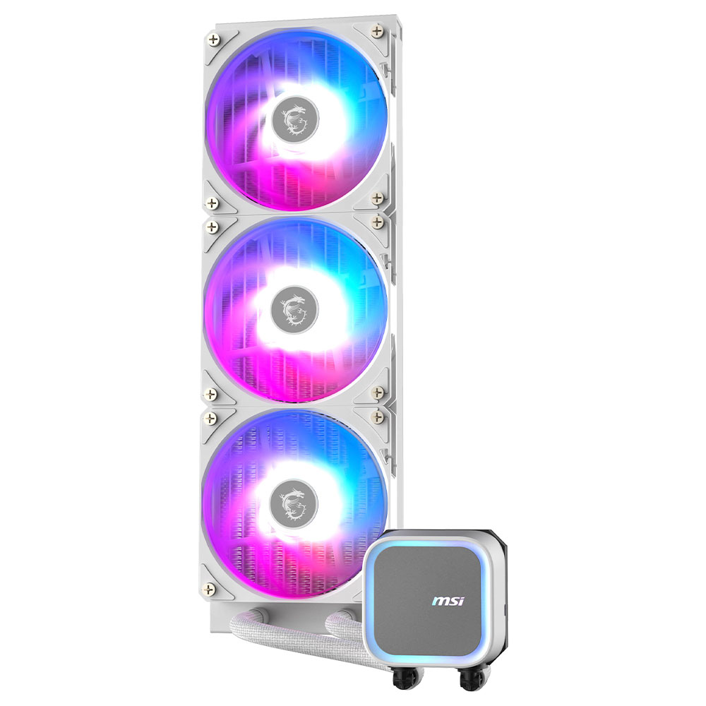 Water Cooler para Procesador MSI Mag Coreliquid A13 360 White Intel 1150-1851 AMD AM5-AM4 ARGB 360MM - Blanco