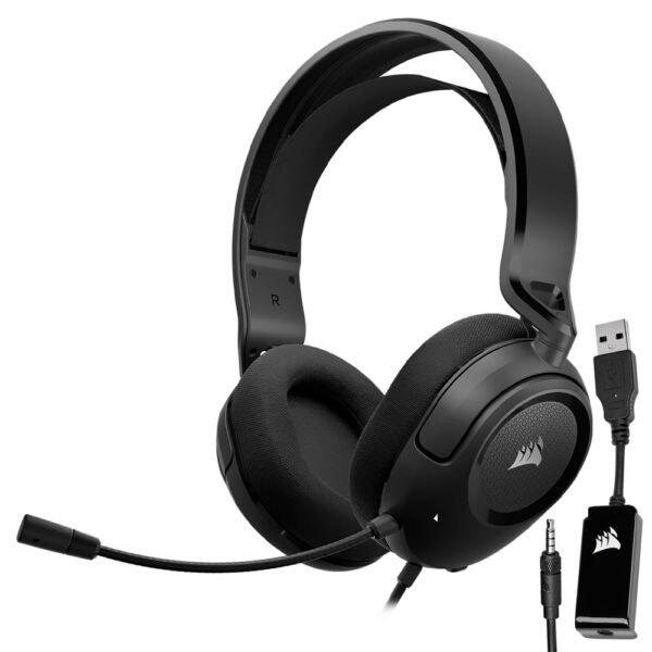 Auricular Gamer Corsair HS35 Surround V2  Con Cable - Negro (CA-9011386-NA)