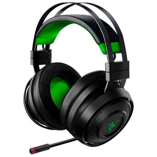 Auricular Gamer Razer Nari Ultimate Inalámbrico Negro Verde (RZ04-02910100-R3U1)