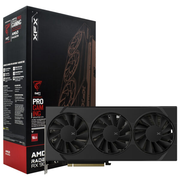 Tarjeta Gráfica XFX Swift Gaming Edition 16 GB Radeon RX 9070 XT GDDR6-RX-97TSWF3B9
