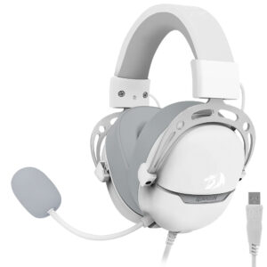 Auricular Gamer Redragon H376WG Aurora Con Cable - Blanco Gris