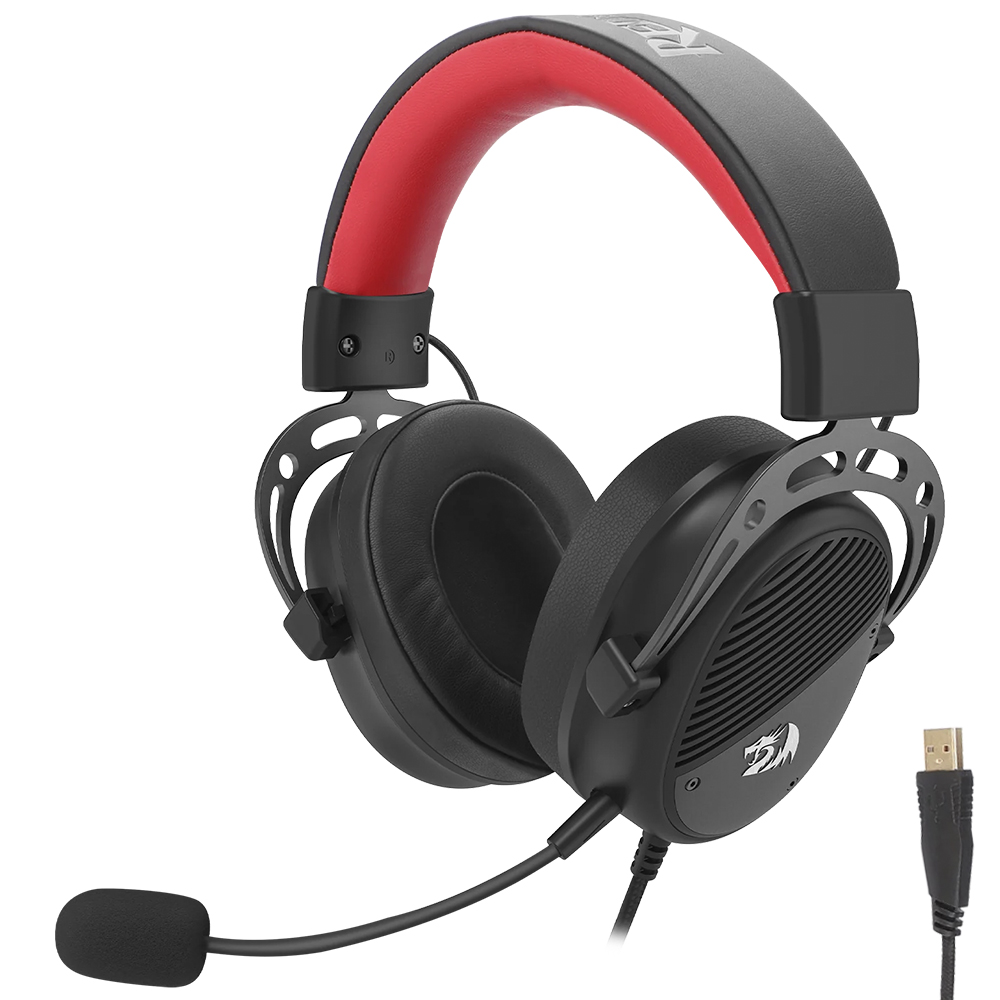 Auricular Gamer Redragon H730 Thoridal Con Cable - Negro