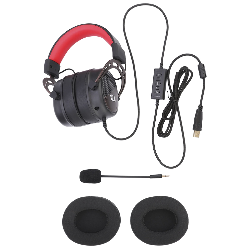 Auricular Gamer Redragon H730 Thoridal Con Cable - Negro