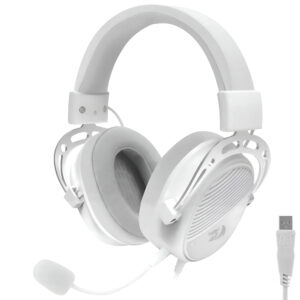 Auricular Gamer Redragon H730W Thoridal Con Cable - Blanco