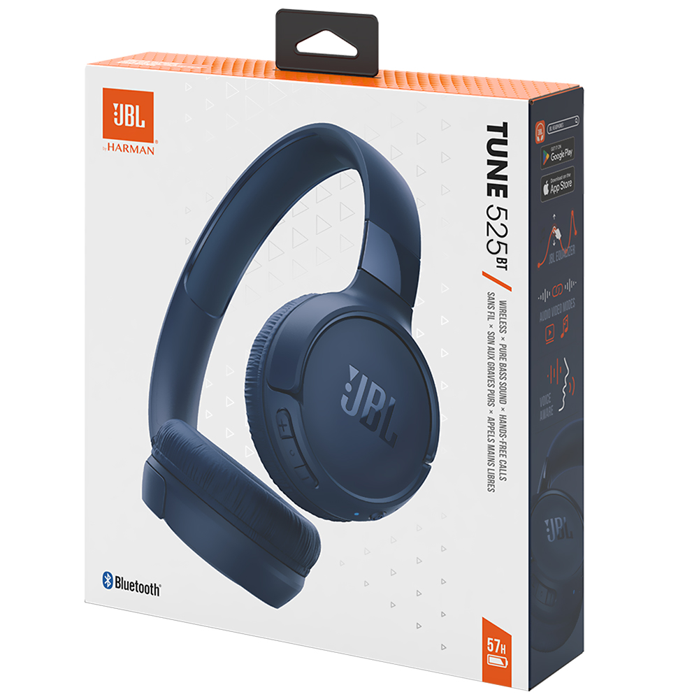 Auricular JBL Tune T525BT Pure Bass Bluetooth - Azul