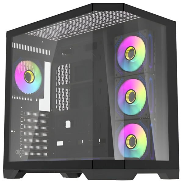 Gabinete Gamer Aigo FT418 Pro Mid Tower 7 Cooler Negro