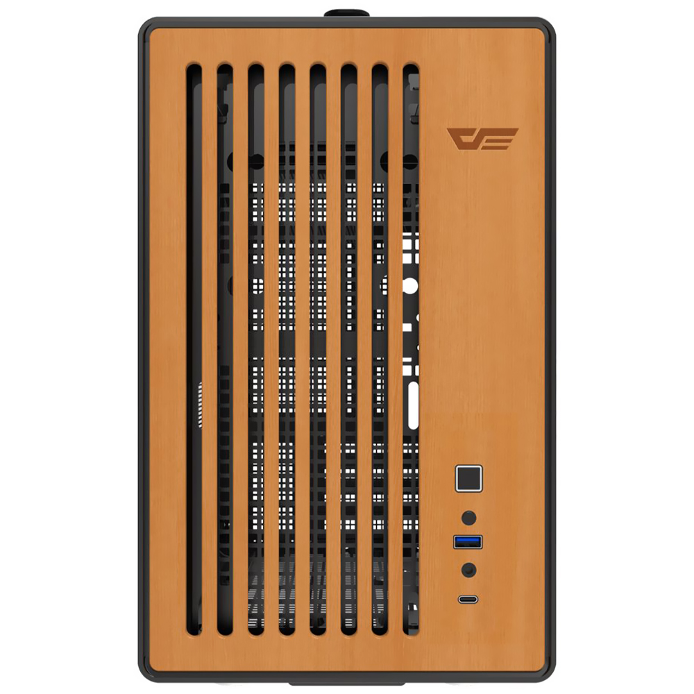 Gabinete Gamer darkFlash WD200 Wood Edition Micro ATX Negro