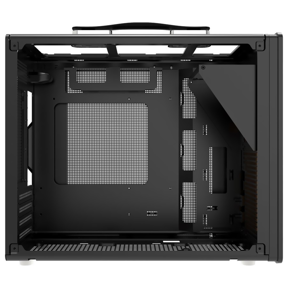 Gabinete Gamer darkFlash WD200 Wood Edition Micro ATX Negro