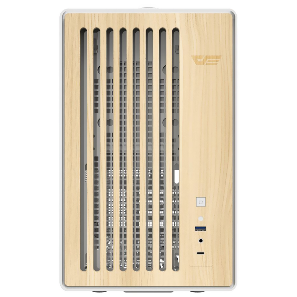 Gabinete Gamer darkFlash WD200 Wood Edition Micro ATX Blanco