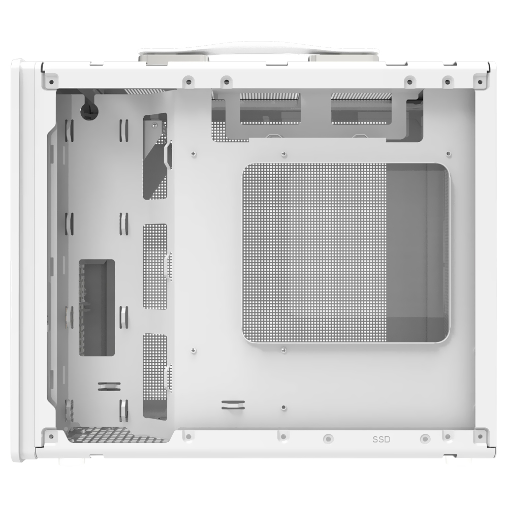 Gabinete Gamer darkFlash WD200 Wood Edition Micro ATX Blanco