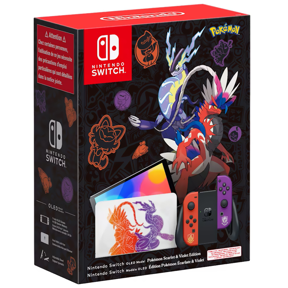 Consola Nintendo Switch OLED 64GB Pokémon Scarlet & Violet Edition - Naranja Morado (HEG-S-KEAAA)