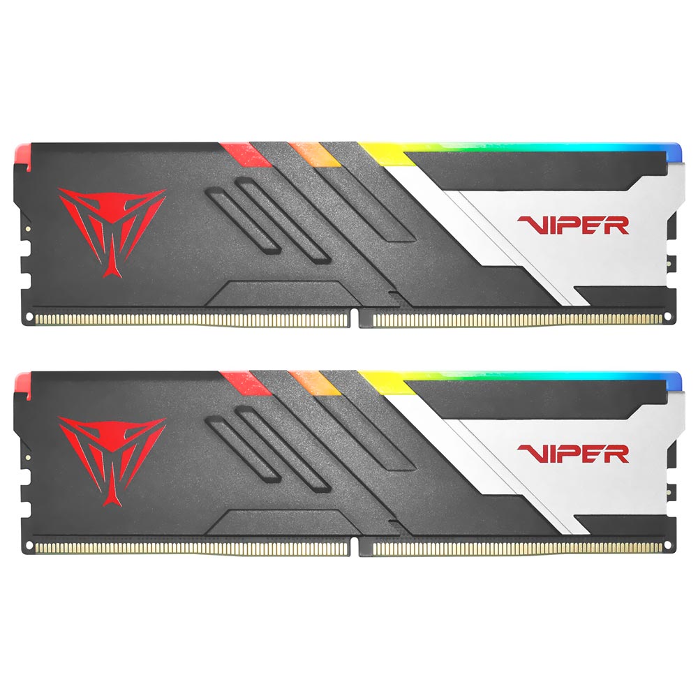 Memoria RAM Patriot Viper Venom DDR5 32GB (2x16GB) 7000MHz RGB - Negro / Plata (PVVR532G700C32K)