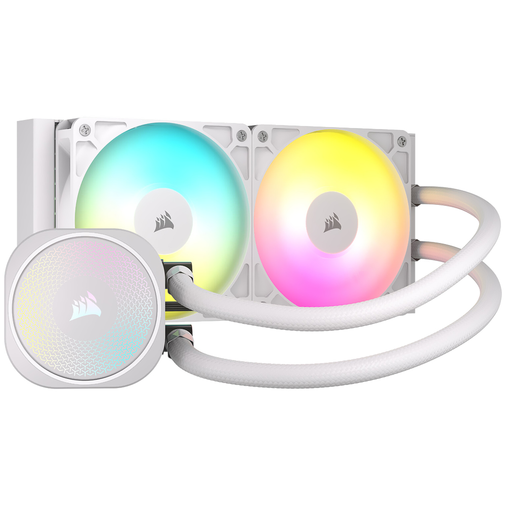 Water Cooler para Procesador Corsair Nautilus 240 RS ARGB 240MM - Blanco (CW-9060094-WW)