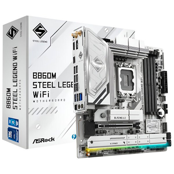 Placa Madre ASROCK B860M Steel Legend WI-FI Socket LGA 1851 DDR5
