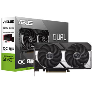Tarjeta Gráfica ASUS Dual OC 8GB GeForce RTX5060TI GDDR7 DUAL-RTX5060TI-O8G