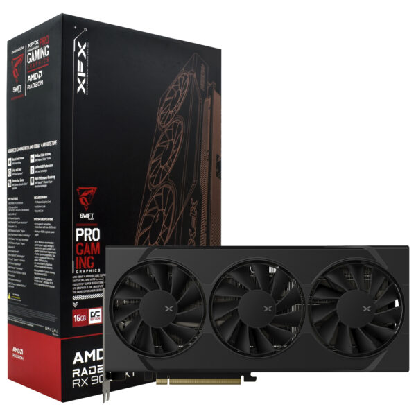 Tarjeta Gráfica XFX Swift OC Gaming 16GB Radeon RX9070 XT GDDR6 RX-97SWFT3B7